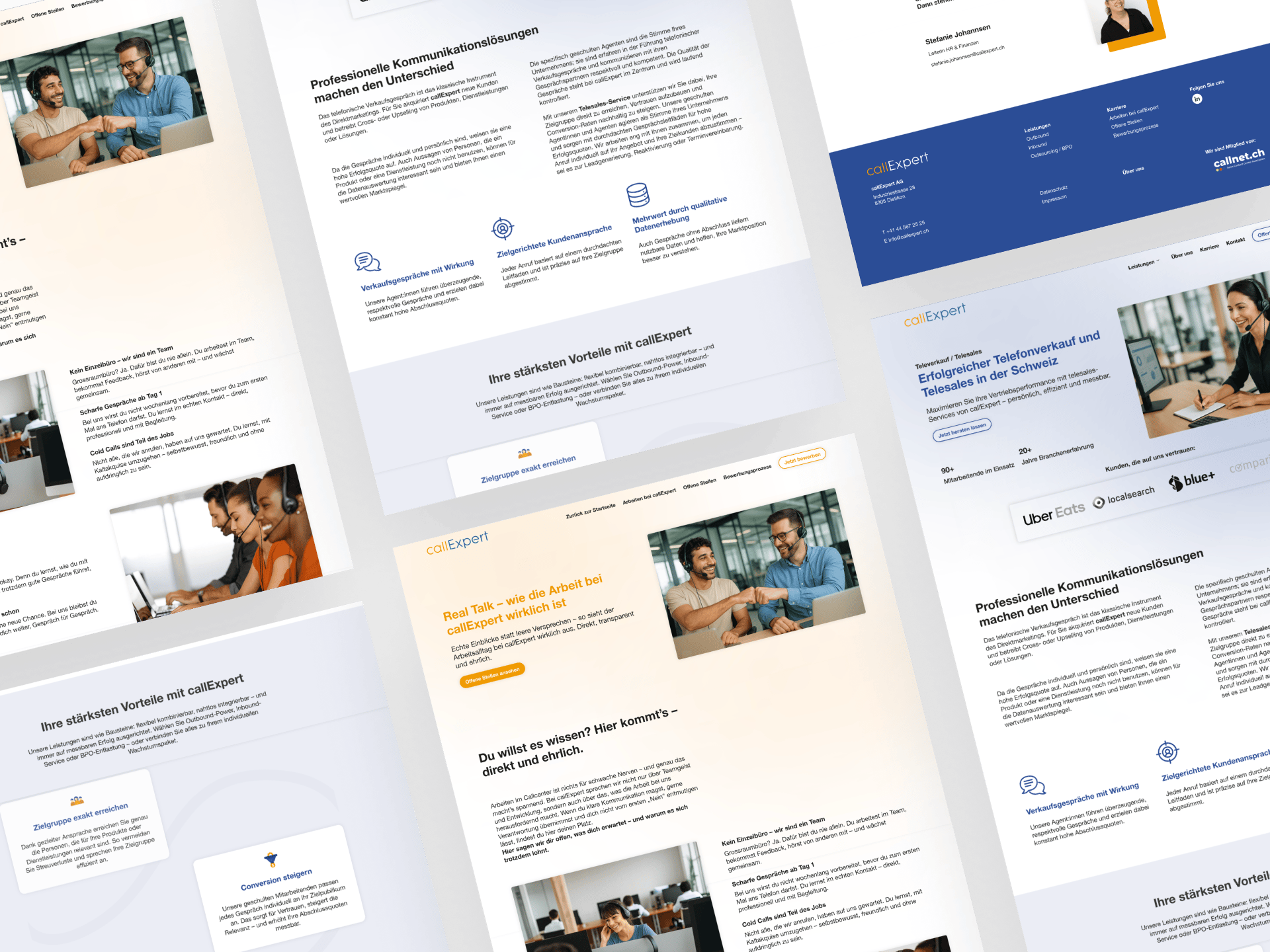 Webseit Mockups callExpert.ch