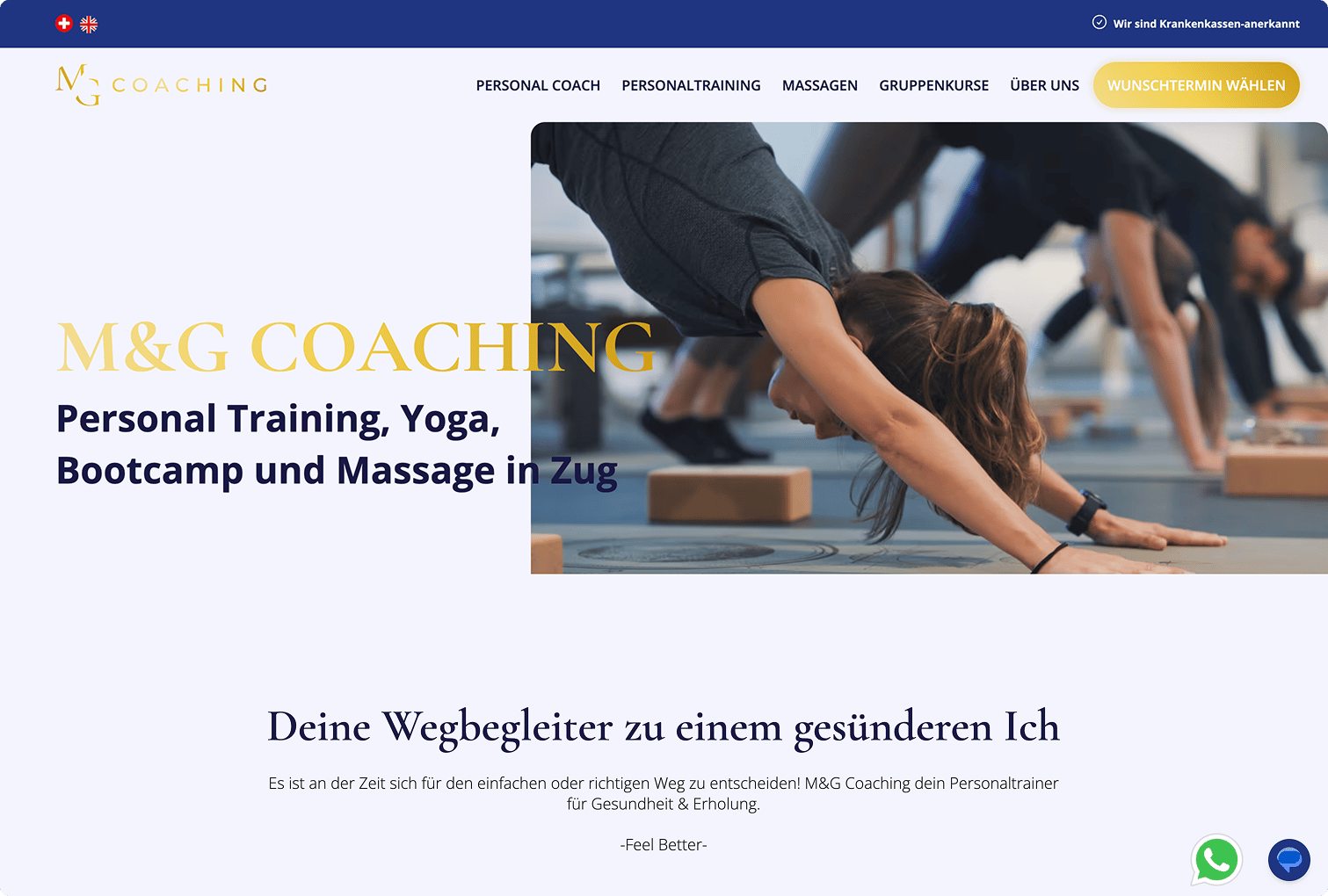 Website Relaunch für M&G Coaching